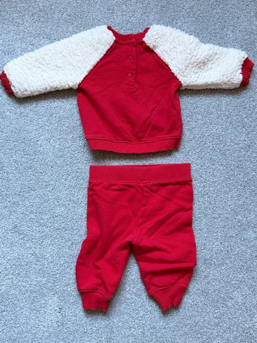Disney Baby Mickey Mouse Red Sweater Christmas Set 6-9 months
